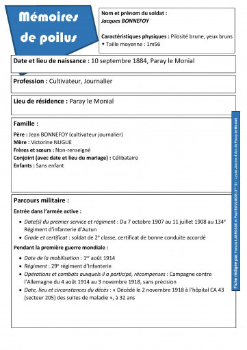 Fiche d identite jacques bonnefoy
